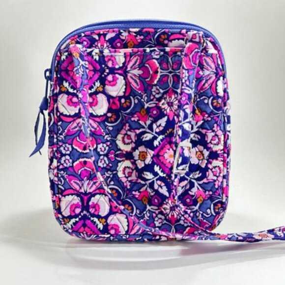 Vera Bradley Quilted Crossbody Bag - Navy/Pink  (NEW!!) - Picture 2 of 5